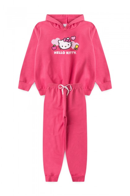 Conjunto Feminino Infantil Gatinha de Poá - Hello Kitty