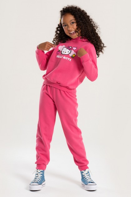 Conjunto Feminino Infantil Gatinha de Poá - Hello Kitty