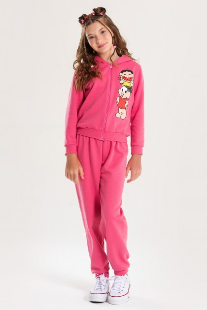 Conjunto Feminino Infantil Magali Comilona - Turma da Mônica