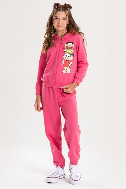 Conjunto Feminino Infantil Magali Comilona - Turma da Mônica