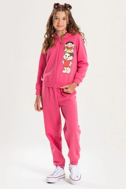 Conjunto Feminino Infantil Magali Comilona - Turma da Mônica