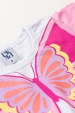 Vestido Feminino Infantil Brilho de Borboleta