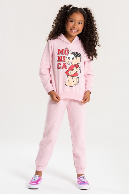 Conjunto Feminino Infantil Posando - Turma da Mônica