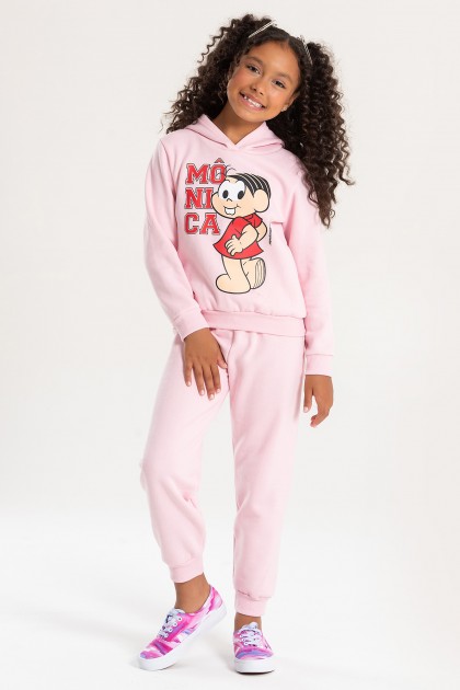 Conjunto Feminino Infantil Posando - Turma da Mônica