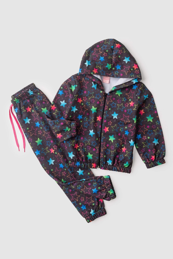 Conjunto Feminino Infantil Céu Estrelado