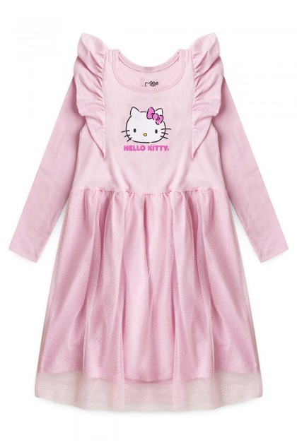 Conjunto Feminino Infantil Babados - Hello Kitty