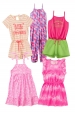 Kit Sortido Vestidos e Macaquinhos Infantis Feminino Verão - 5 Peças