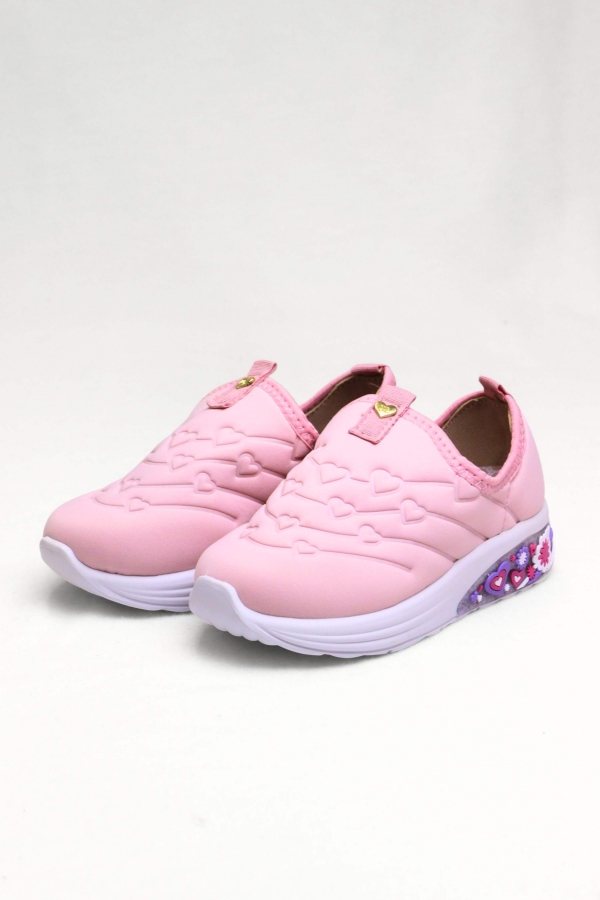 Tênis Feminino Infantil Brilho do Coração - Molekinha