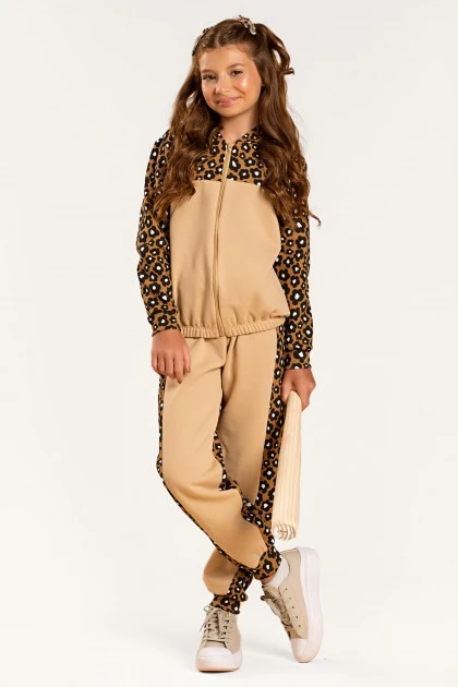 Conjunto Feminino Infantil Floral Pintado