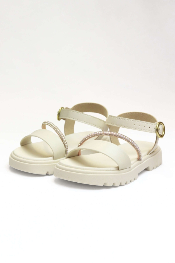 Sandália Feminina Infantil Encanto Das Pérolas - Molekinha