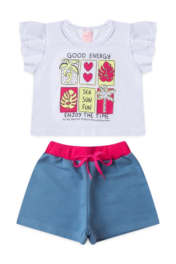 Conjunto Feminino Infantil Energias do Verão