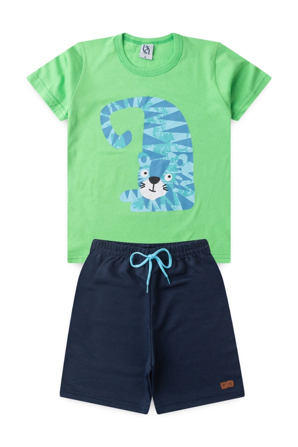 Conjunto Masculino Infantil Blue Tiger