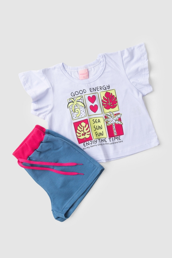 Conjunto Feminino Infantil Energias do Verão