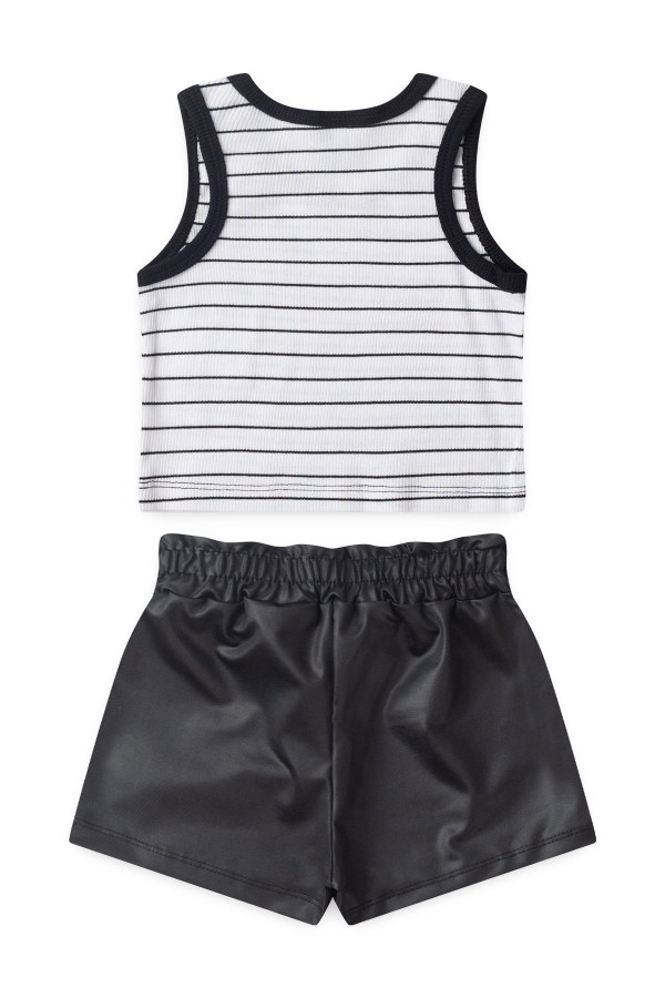 Conjunto Feminino Infantil Cirrê Charmoso