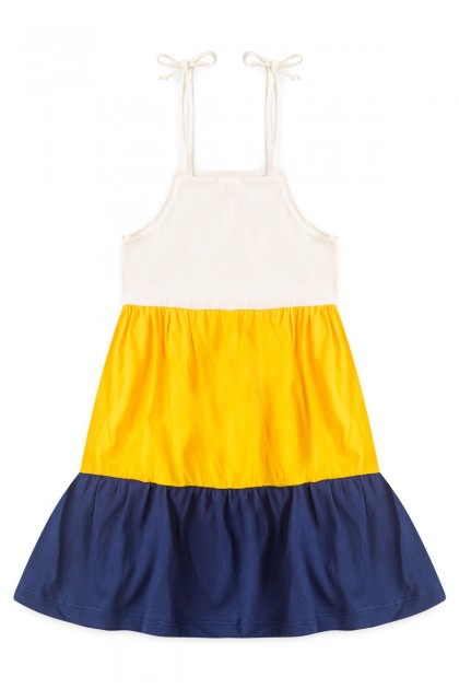 Vestido Feminino Infantil Cores do Verão