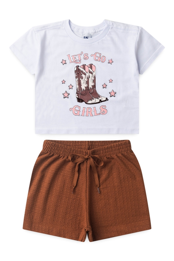Conjunto Feminino Infantil Cowgirl