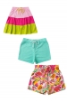Kit Sortido 3 Shorts - Saia Infantil Feminino Avulso