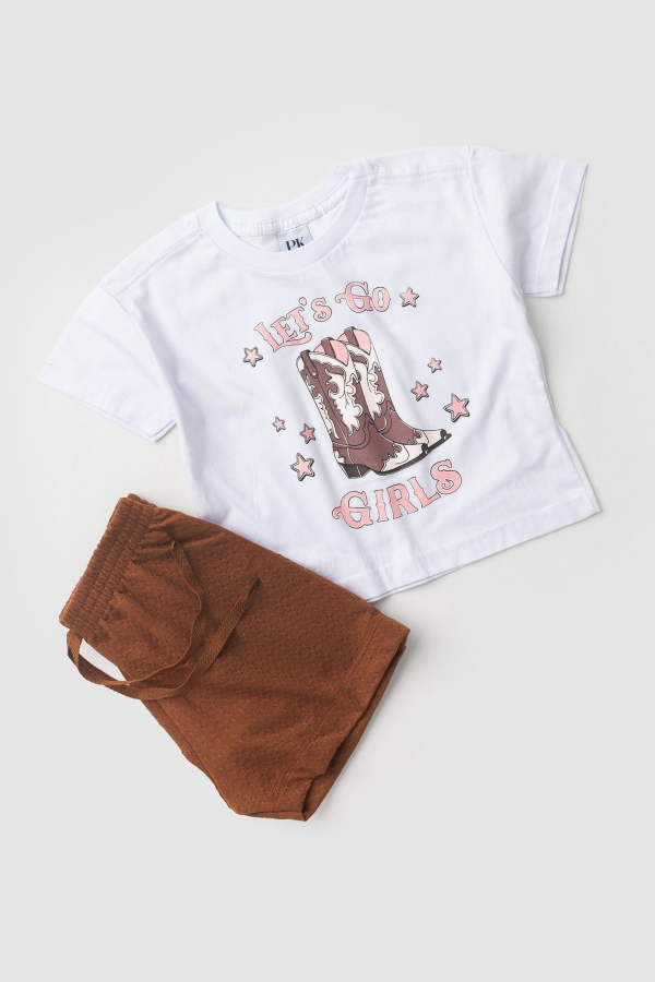 Conjunto Feminino Infantil Cowgirl