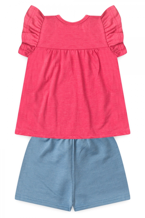 Conjunto Infantil Feminino Morango do Amor