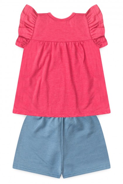 Conjunto Infantil Feminino Morango do Amor