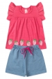Conjunto Infantil Feminino Morango do Amor