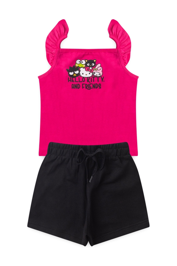 Conjunto Feminino Infantil Grandes Amigos - Hello Kitty