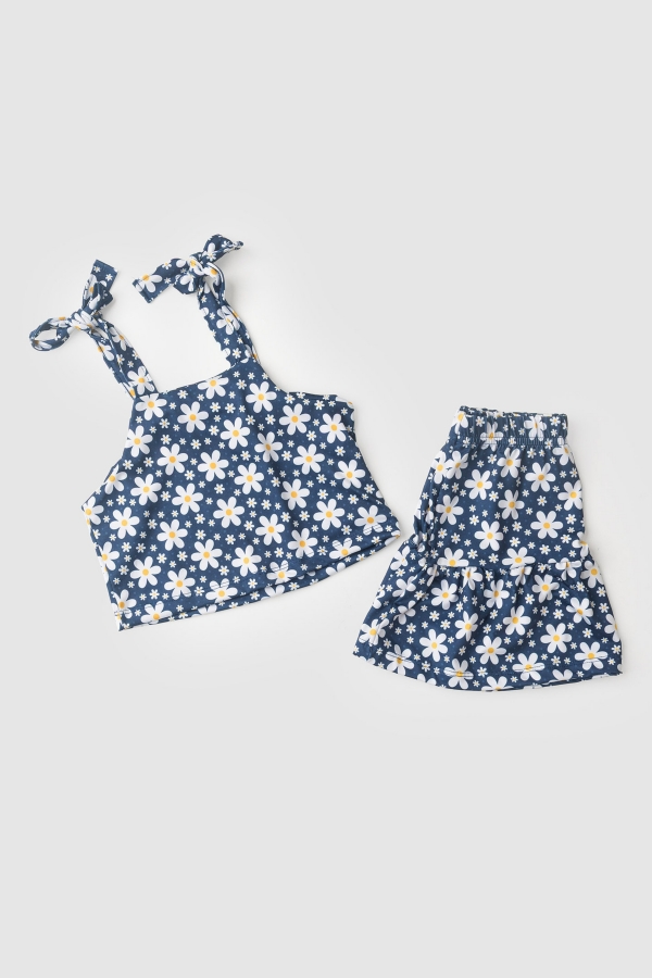 Conjunto Feminino Infantil Céu Florido