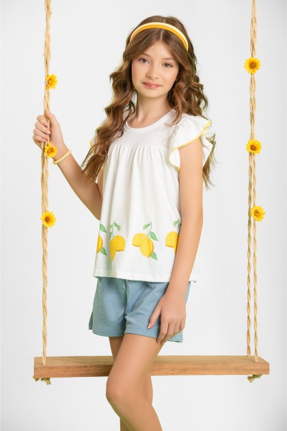 Conjunto Infantil Feminino Shiny Lemons