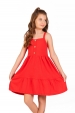 Vestido Feminino Infantil Botões