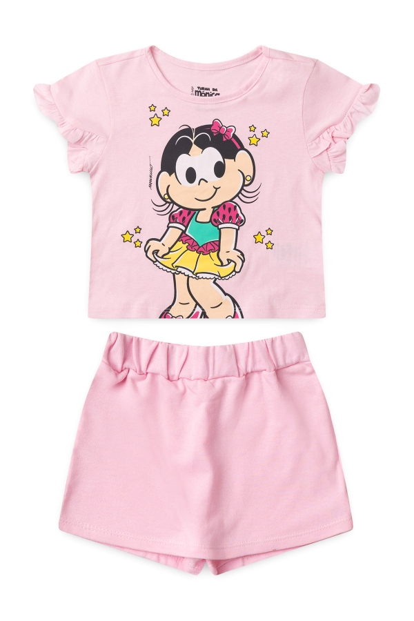 Conjunto Infantil Feminino Princesa Magali - Turma da Mônica