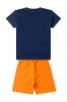 Conjunto Masculino Marinho Peixes
