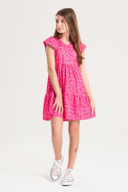 Vestido Feminino Infantil Forma Doce