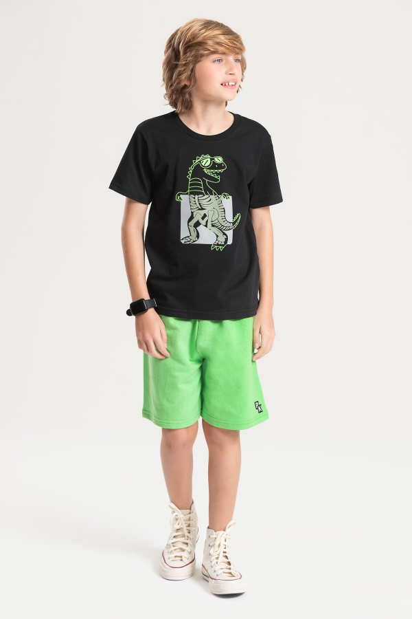 Conjunto Masculino Infantil Interativo Dino X Factor
