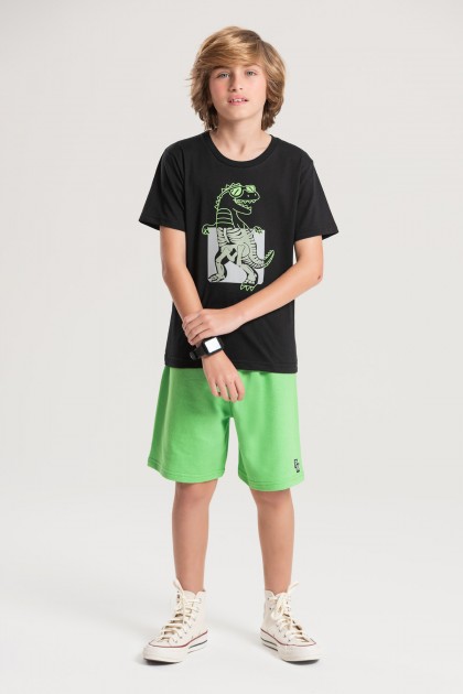 Conjunto Masculino Infantil Interativo Dino X Factor