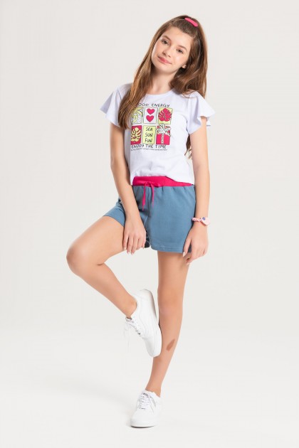 Conjunto Feminino Infantil Energias do Verão