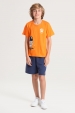 Conjunto Masculino Laranja Mundo