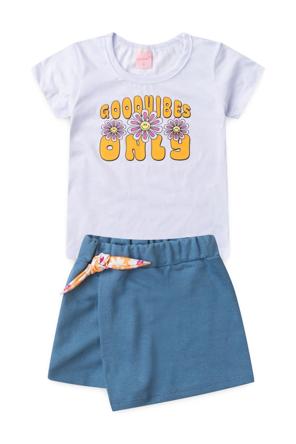 Conjunto Infantil Feminino Vibração Das Flores