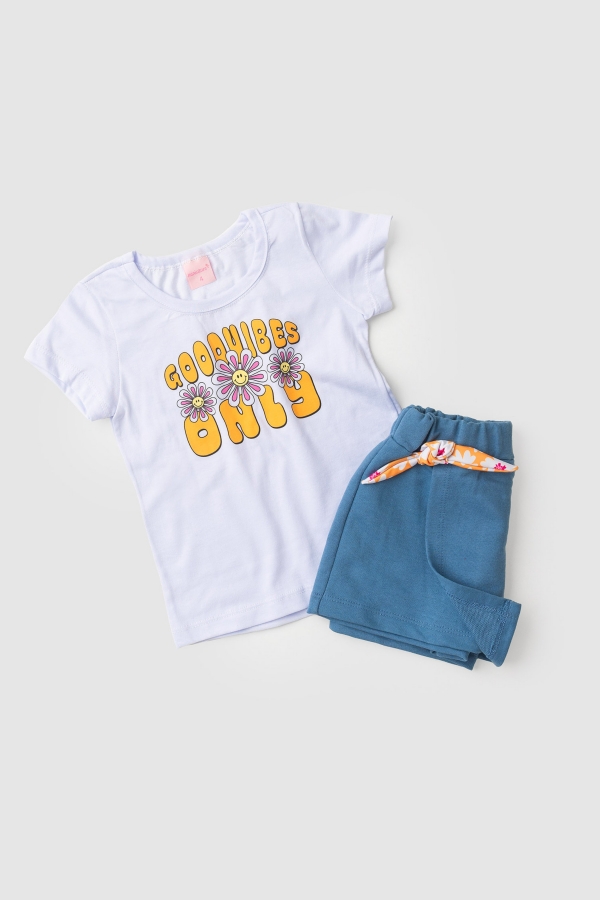 Conjunto Infantil Feminino Vibração Das Flores