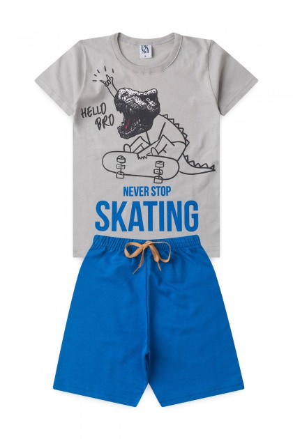 Conjunto Infantil Masculino Rabisco Jurássico