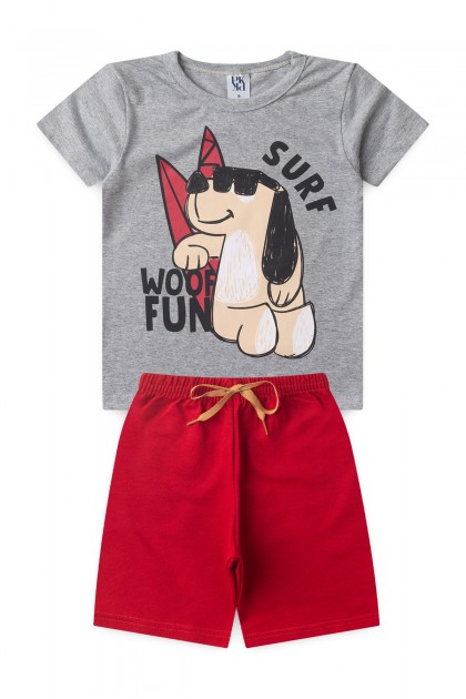 Conjunto Infantil Masculino Surfando na Diversão