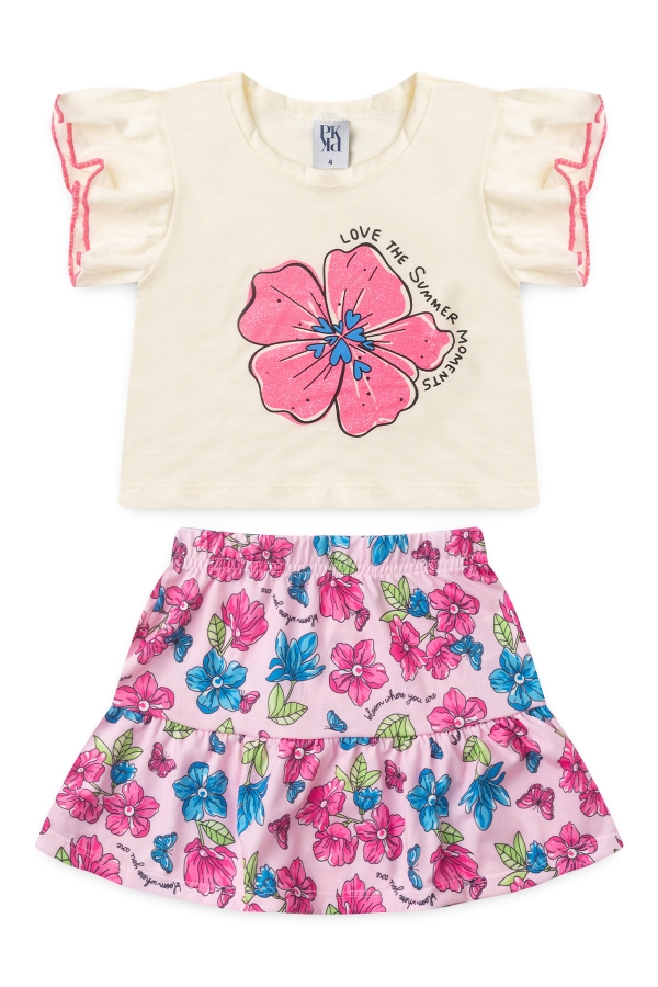 Conjunto Infantil Feminino Momentos do Verão