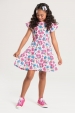 Vestido Feminino Infantil Campo de Flores