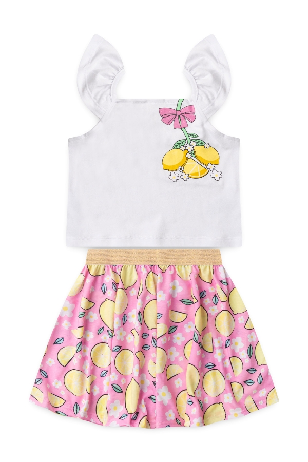 Conjunto Infantil Feminino Pezinho de Limão