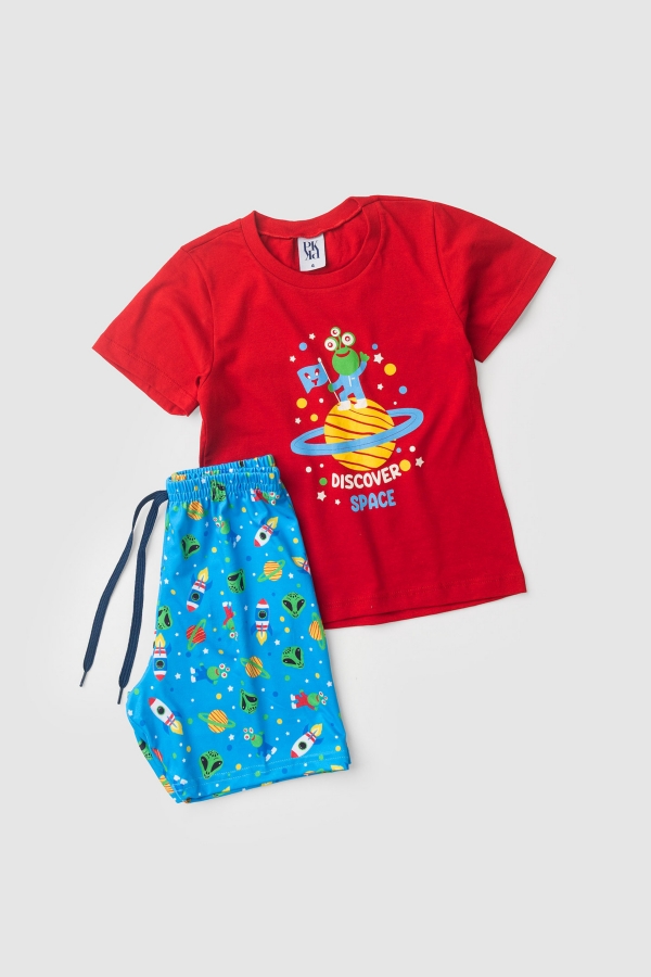 Pijama Infantil Masculino Descobrindo O Espaço