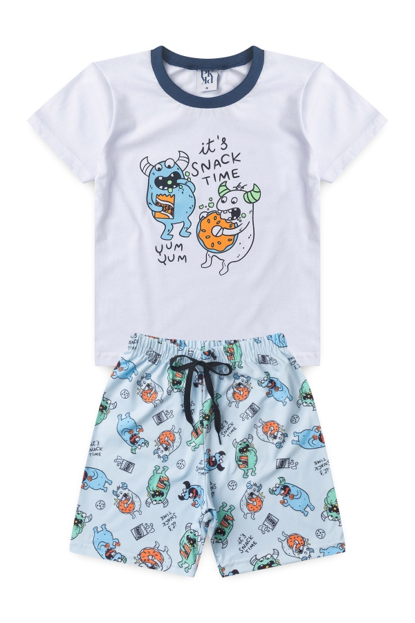 Pijama Infantil Masculino Lanchinho da Noite