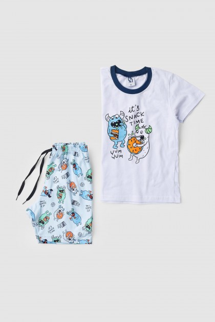 Pijama Infantil Masculino Lanchinho da Noite