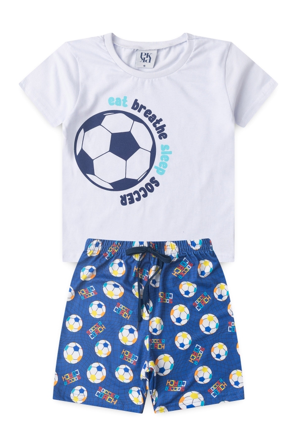 Pijama Infantil Masculino Jogo Dos Sonhos