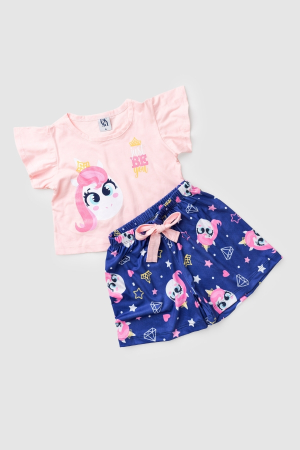 Pijama Infantil Feminino Pequeno Pônei