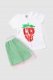Conjunto Infantil Feminino Doçura do Coração