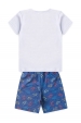 Pijama Infantil Masculino Jogo de Tubarão
